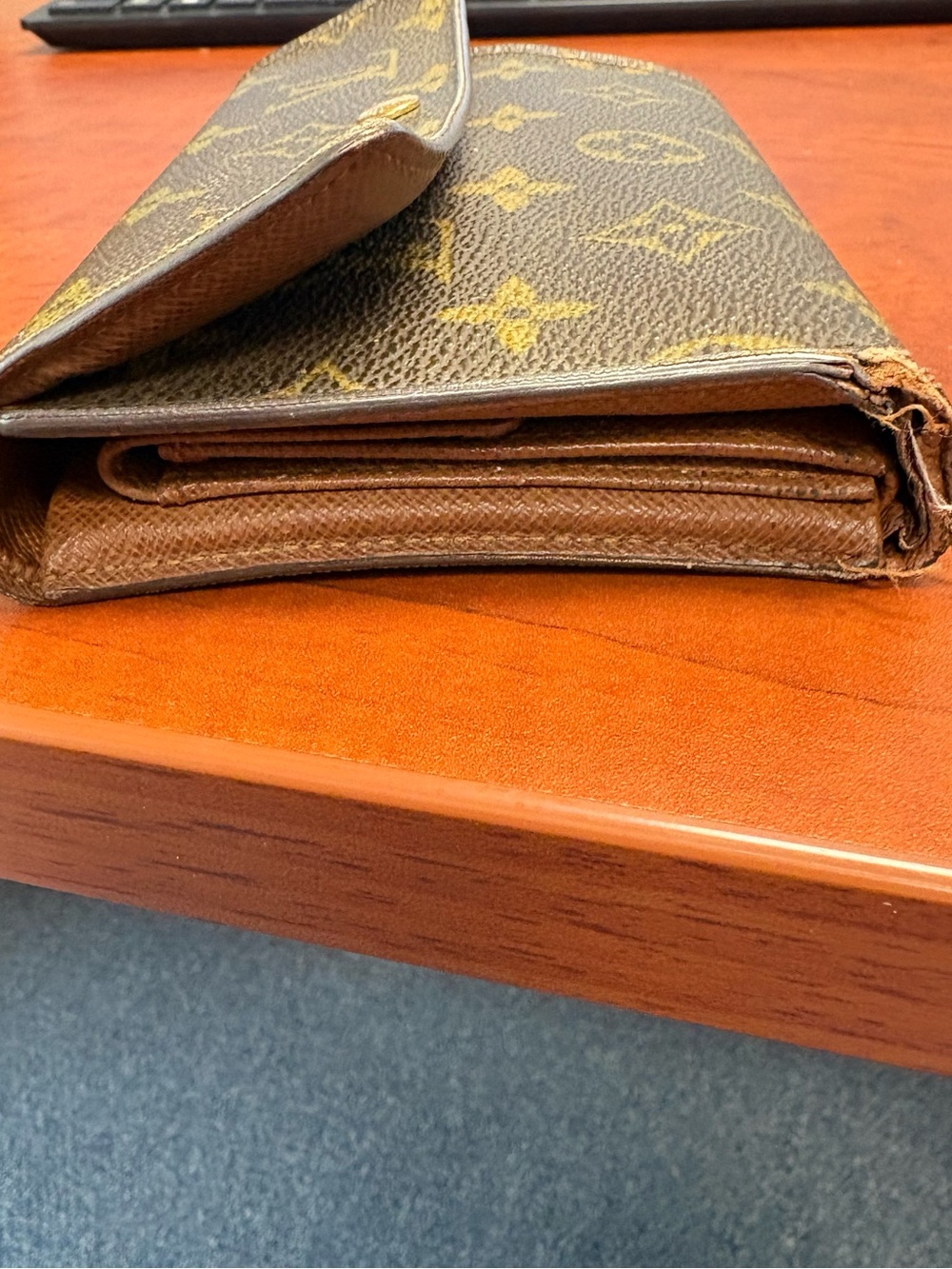 Louis Vuitton Monogram Snap Closure Wallet in Brown and Gold - Picture 11 of 14